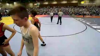 88 lbs Round Of 16 - Paul Jr Ruiz, RedWave Wrestling vs Bradley Fischer, Burnett Trained Wrestling