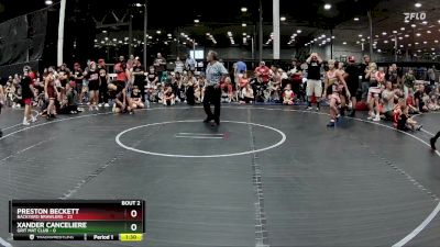 80 lbs Round 1 (8 Team) - Preston Beckett, Backyard Brawlers vs Xander Canceliere, Grit Mat Club