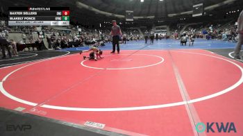 36 lbs Semifinal - Baxter Sellers, Salina Wrestling Club vs Blakely Ponce, Hilldale Youth Wrestling Club