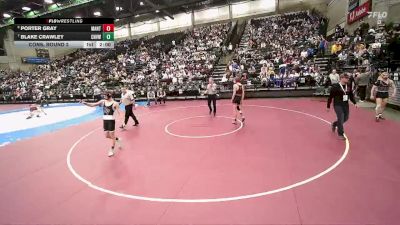 3A 144 lbs Cons. Round 2 - Blake Crawley, Canyon View vs Porter Gray, Manti