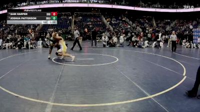 4A 215 lbs Semifinal - Joshua Patterson, Enloe vs Sam Harper, South Iredell High School