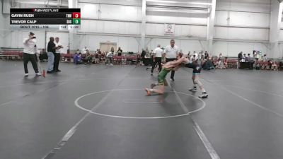 106 lbs Round 5 - Gavin Rush, Team Nauman vs Trevor Calp, Susquehannock