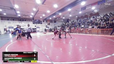 120 lbs Cons. Round 5 - Hailey Fenton, Long Beach Wilson vs Dayanara Ramirez, Sultana