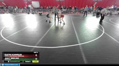 113 lbs Cons. Round 1 - Jimmy Breiling, Wisconsin vs Dustin Schmirler, Merrill High School Wrestling