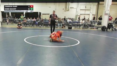 85 lbs Consi Of 8 #1 - Cameron Ramp, IL vs Owen Macoff, VA