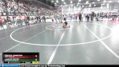 110 lbs Cons. Round 1 - Tristan Johnston, Priest River WC vs Landon McCoy, Deer Park Ironman WC