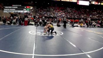 3A 132 lbs Champ. Round 1 - Santos Suarez, Wendell vs Brayden Cosens, Butte County