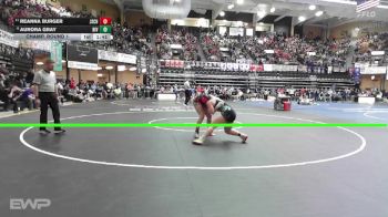 155 lbs Champ. Round 1 - Reanna Burger, Johnson-Stanton County HS vs Aurora Gray, Wathena-Riverside HS