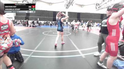 131 lbs Rr Rnd 3 - Grayson Ray, ICWL Bruisers Club vs Annabelle Stamp, DoughBoys ES