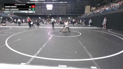 125 lbs Cons. Round 3 - Geno Cardenas, Missouri Baptist University vs Kaden Weber, Grand View (Iowa)