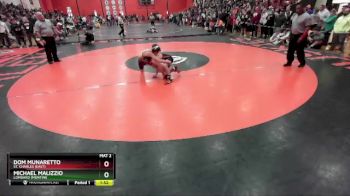 113 lbs Quarterfinal - Michael Malizzio, Lombard (MONTINI) vs Dom Munaretto, St. Charles (EAST)