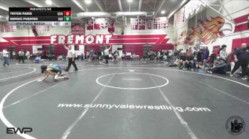 106 lbs 5th Place Match - Sergio Puentes, Alisal vs Triton Paris, Clovis