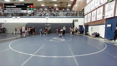95 lbs 5th Place Match - River Fitzsimmons, Fighting Squirrels Wrestling Club vs Titan Kampe, Cougar Wrestling Club