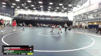 184 lbs Cons. Round 5 - Caden Noha, Shasta College vs Landen Degennaro, Moorpark