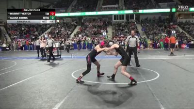 100 lbs Semifinal - Merritt Veatch, The Best Wrestler vs Alana Behnk, Power House Youth Wrestling Club