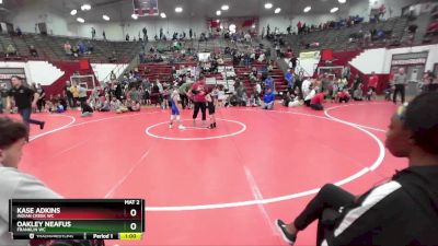 55-56 lbs Round 3 - Kase Adkins, Indian Creek WC vs Oakley Neafus, Franklin WC