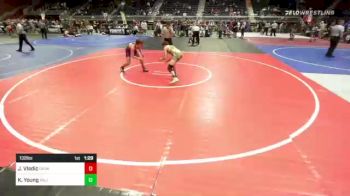 132 lbs Quarterfinal - Jalen Vladic, Darkhorse WC vs Keyton Young, Palisade