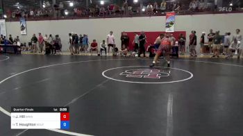 125 kg Quarterfinal - Josiah Hill, Arkansas Regional Training Center vs Tyrie Houghton, Wolfpack Wrestling Club