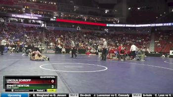 2A-106 lbs Quarterfinal - Emmitt Newton, Davis County vs Lincoln Schropp, Williamsburg