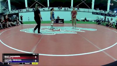 170 lbs Round 1 (4 Team) - Riley Samarripa, Oklahoma vs Mathiel Mendoza, Georgia
