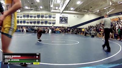 190 lbs Champ. Round 1 - Brock Sherman, Walsh Jesuit vs Colin Jackson, Stow