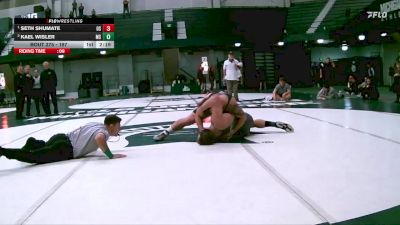 197 lbs 1st Place Match - Seth Shumate, Ohio State vs Kael Wisler, Michigan State