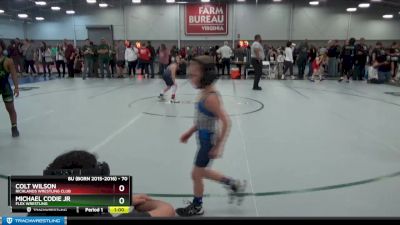 70 lbs Semifinal - Michael Codie Jr, Flex Wrestling vs Colt Wilson, Richlands Wrestling Club