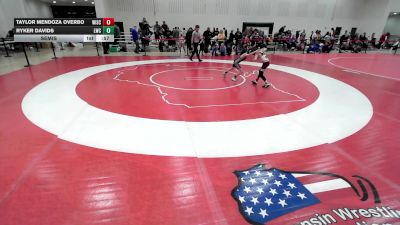 56 lbs Cons. Sub-semis - Ryker Davids, Lakeland Wrestling Club vs Taylor Mendoza Overbo, Wisconsin