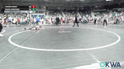 76 lbs Consi Of 8 #2 - Parker Henry, Raw Wrestling Club vs Zadok Thetford, Piedmont