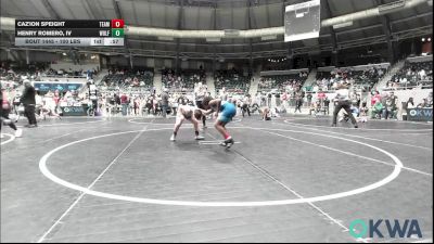 100 lbs Consi Of 8 #2 - CaZ'ion Speight, Team Guthrie Wrestling vs Henry Romero, IV, Wolfpak Wrestling