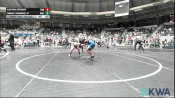 100 lbs Consi Of 8 #2 - CaZ'ion Speight, Team Guthrie Wrestling vs Henry Romero, IV, Wolfpak Wrestling