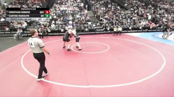 5A 285 lbs Champ. Round 1 - Carter Rudolph, Roy vs Jonathan Gibbon, West