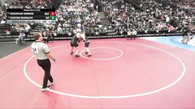 5A 285 lbs Champ. Round 1 - Carter Rudolph, Roy vs Jonathan Gibbon, West