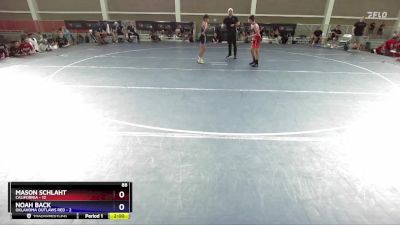 88 lbs Round 1 (8 Team) - Mason Schlaht, California vs Noah Back, Oklahoma Outlaws Red