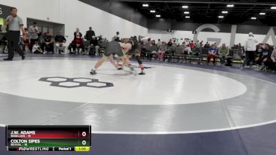 159 lbs Quarterfinals (8 Team) - J.W. Adams, Rebellion vs Colton Sipes, Revival