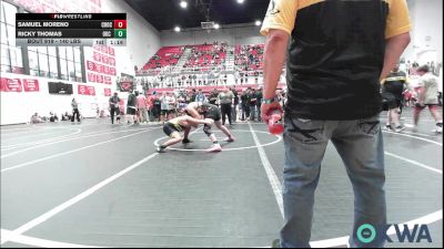 140 lbs Quarterfinal - Samuel Moreno, Choctaw Ironman vs Ricky Thomas, OKC Saints Wrestling
