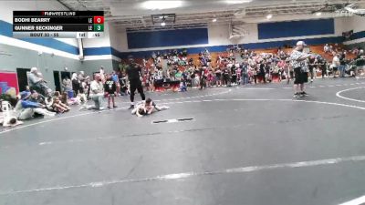 55 lbs Round 2 - Bodhi Bearry, Grizzlies Wrestling Club vs Gunner Seckinger, KC Elite Training Center