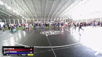 71 lbs Cons. Round 2 - Seth Sobaje, CA vs Blade Pehrson, UT