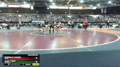 145 lbs Quarterfinal - Elise Twait, Meridian vs Emerald Lohnes, Boise