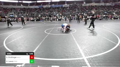 120 lbs Round Of 16 - Spencer Drollinger, Wildcat Takedown Club vs Rosco Lewis, Prodigy Elite Wrestling