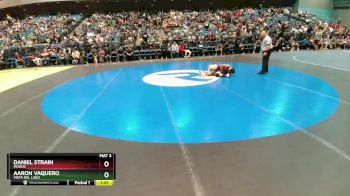 132 lbs Champ. Round 2 - Aaron Vaquero, Vista Del Lago vs Daniel Strain, Modoc