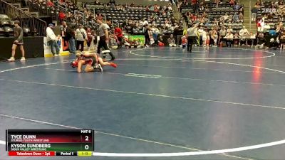 90 lbs 5th Place Match - Tyce Dunn, Sturgis Youth Wrestling vs Kyson Sundberg, Sioux Valley Wrestling