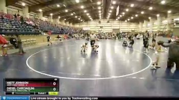 49 lbs Quarters & Wb (16 Team) - Diesel Ciarciaglini, Gold Rush Wrestling vs Hiett Johnson, West Coast Riders