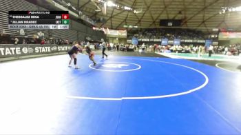 Girls 4A 155 lbs Champ. Round 2 - Jillian Hradec, Lake Stevens (Girls) vs Thessalez Mika, Juanita (Girls)