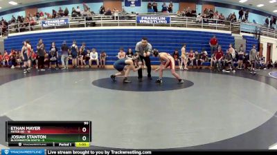 90 lbs Round 2 (4 Team) - Ethan Mayer, Mater Dei vs Josiah Stanton, Bloomington South