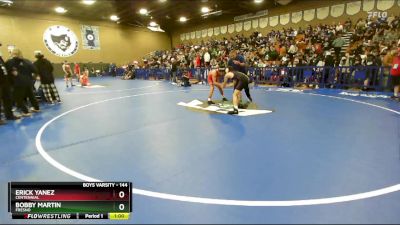 144 lbs Cons. Round 4 - Erick Yanez, Centennial vs Bobby Martin, Fresno