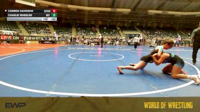 120 lbs Consi Of 4 - Carmen Davidson, SlyFox Wrestling Academy vs Charlie Wheeler, Mat Rats Rebooted