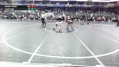 72 lbs Consi Of 8 #2 - Brodey Green, Thoroughbred Wr Ac vs Jalen Vann, Udt