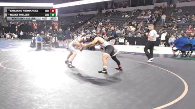 150 lbs Consi Of 8 #1 - Emiliano Hernandez, Hesperia (SS) vs Blake Trelles, Clovis North (CS)