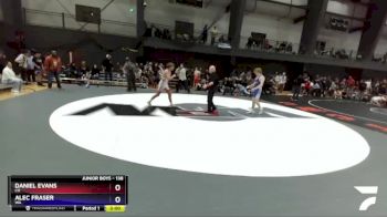 138 lbs Champ. Round 1 - Daniel Evans, CO vs Alec Fraser, WA